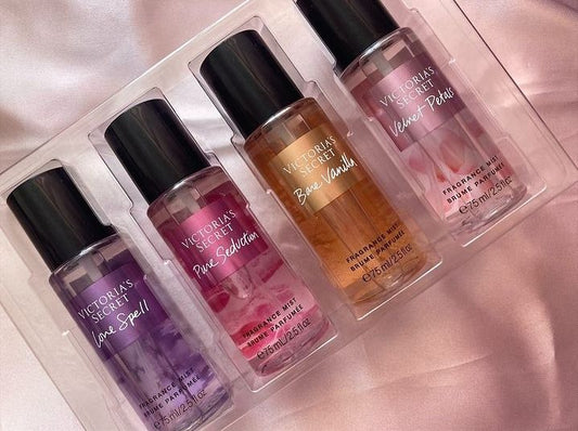 SET DE 4 MINI BODY MIST VS