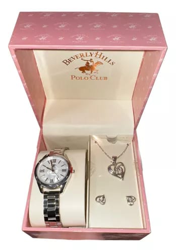 RELOJ CON CADENA Y ARETES