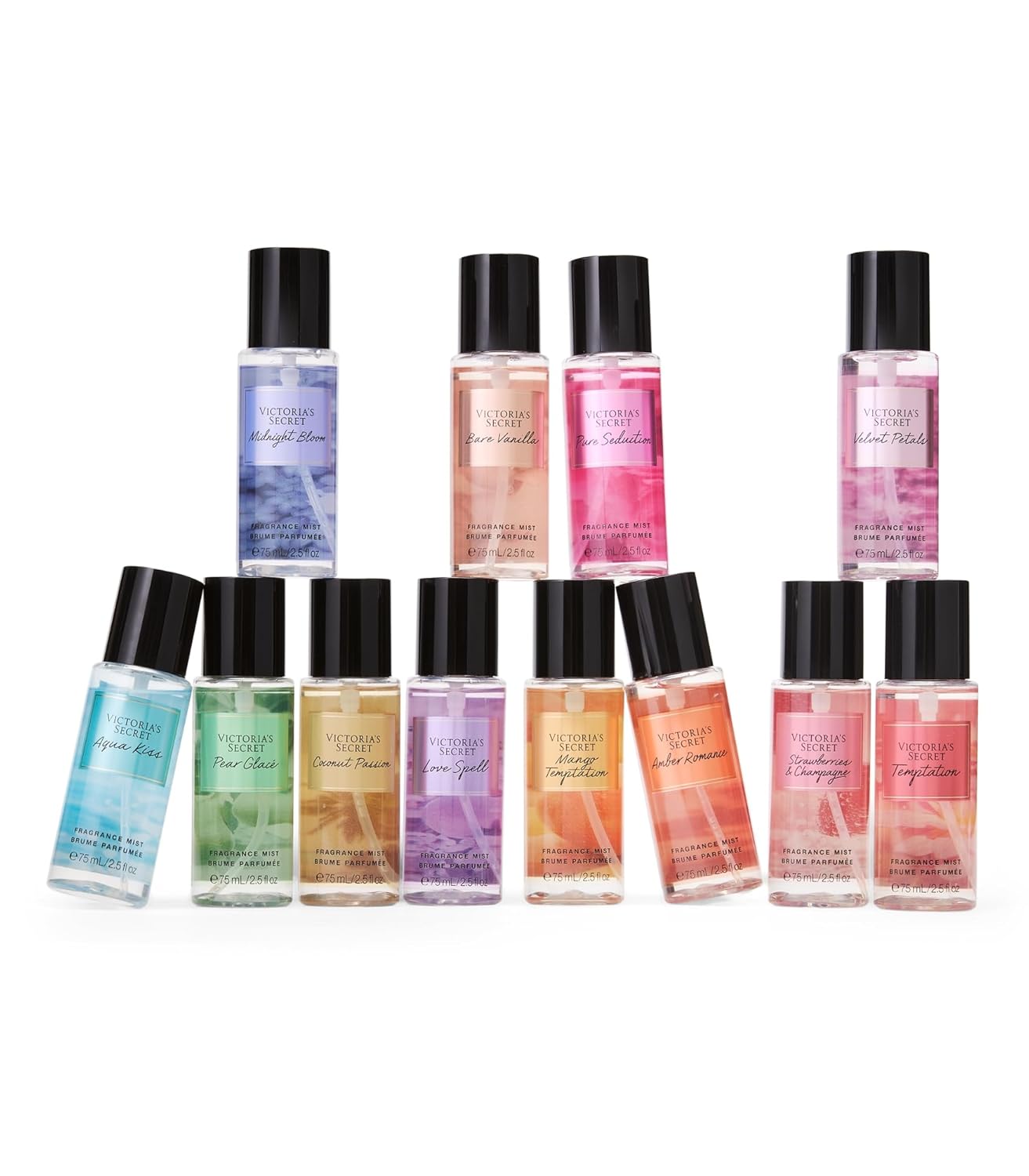 SET DE 12 MINIS BODY MIST VS